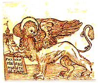 Una raffigurazione del leone marciano.